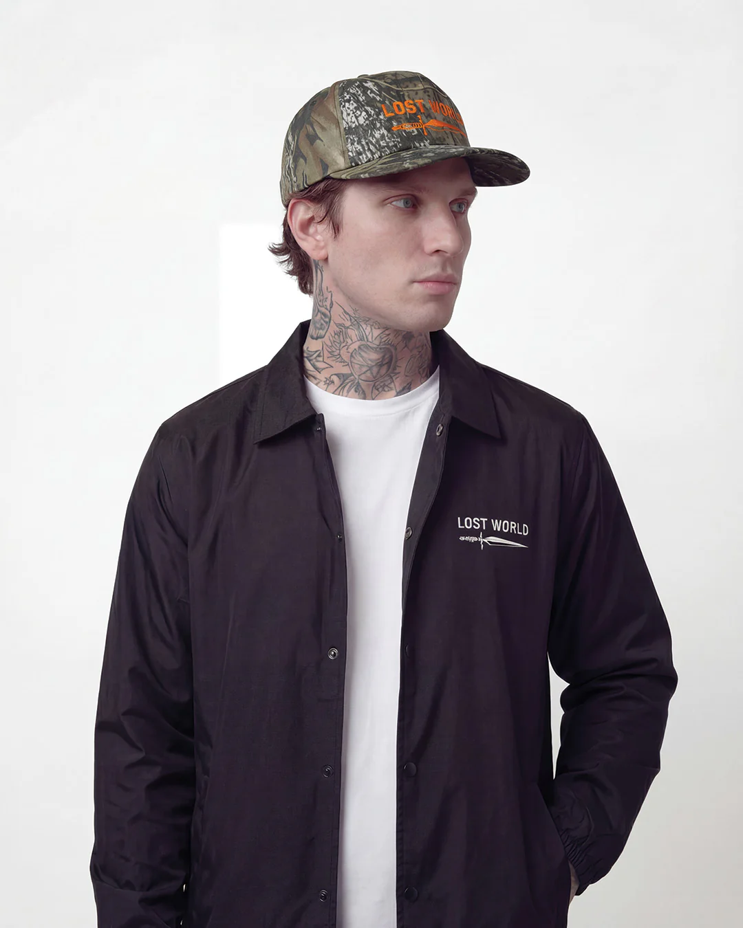 LW Dagger Embroidered Black Coach Jacket - Image 6